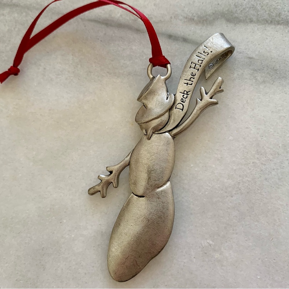 Seagull Pewter Snowman Ornament 2005